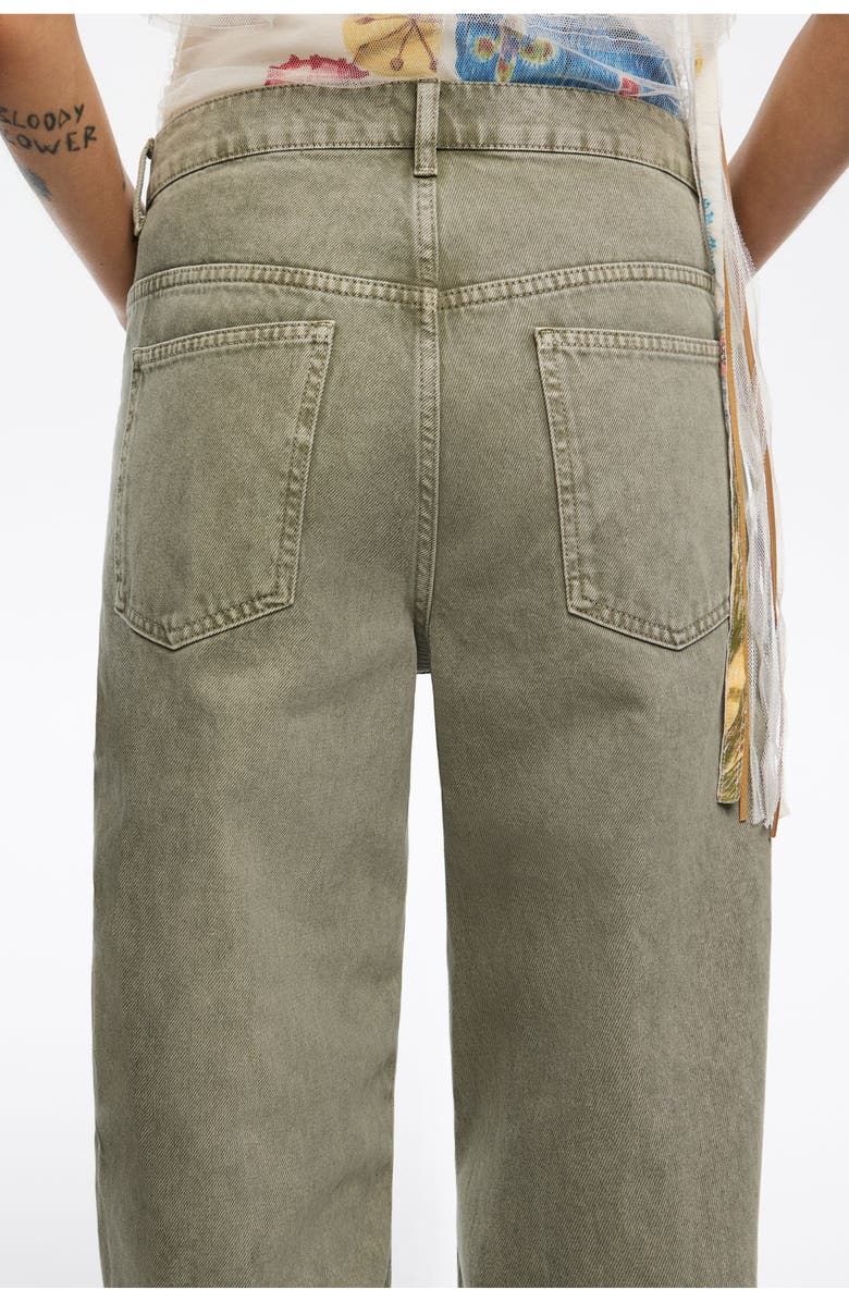 Bimba y Lola Washed Denim Jeans, Alternate, color, Light Green