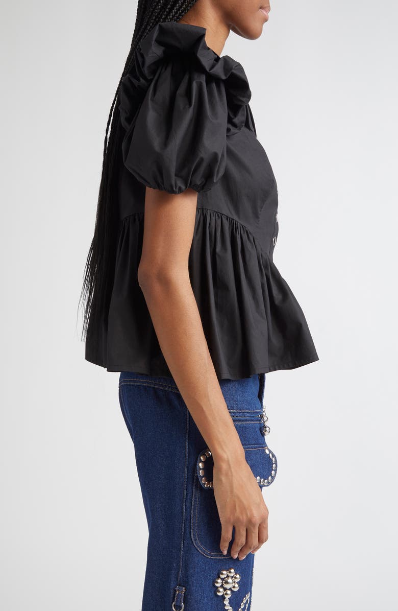 Chopova Lowena Black Lasso Top, Alternate, color,