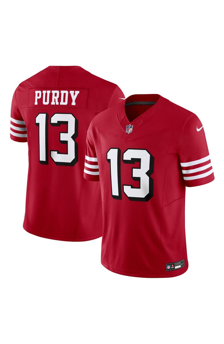 Nike Men's Nike Brock Purdy Scarlet San Francisco 49ers Vapor F.U.S.E. Limited Jersey, Main, color, Scarlet