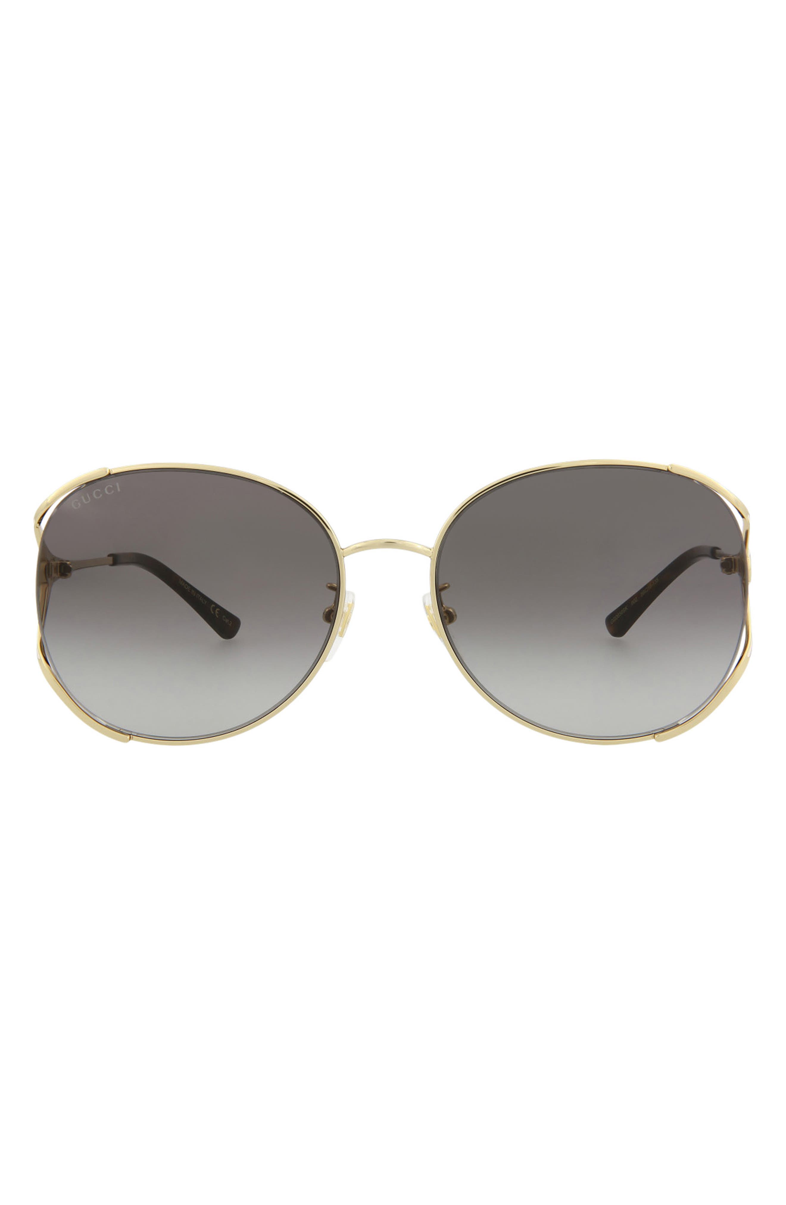 Gucci 59mm Round Sunglasses