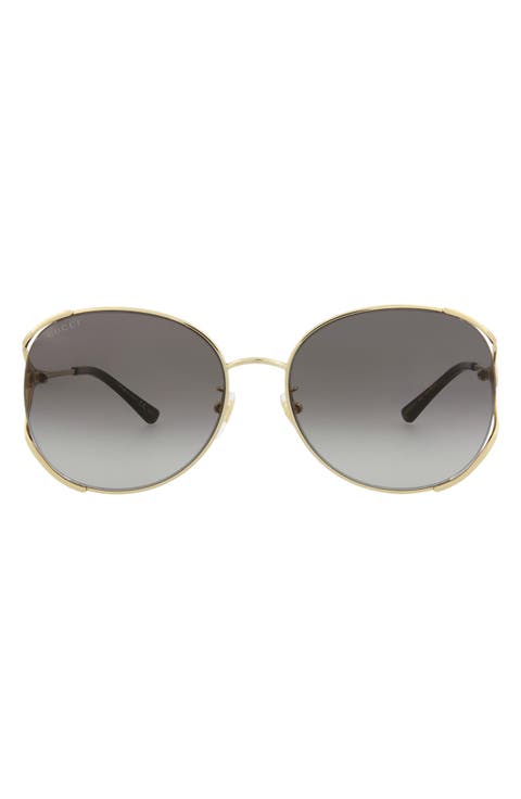 59mm Round Sunglasses
