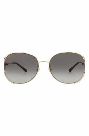 Gucci 59mm Round Sunglasses