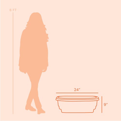 Bloem Modica Deck Rail Round Planter, Charcoal Gray In Gray