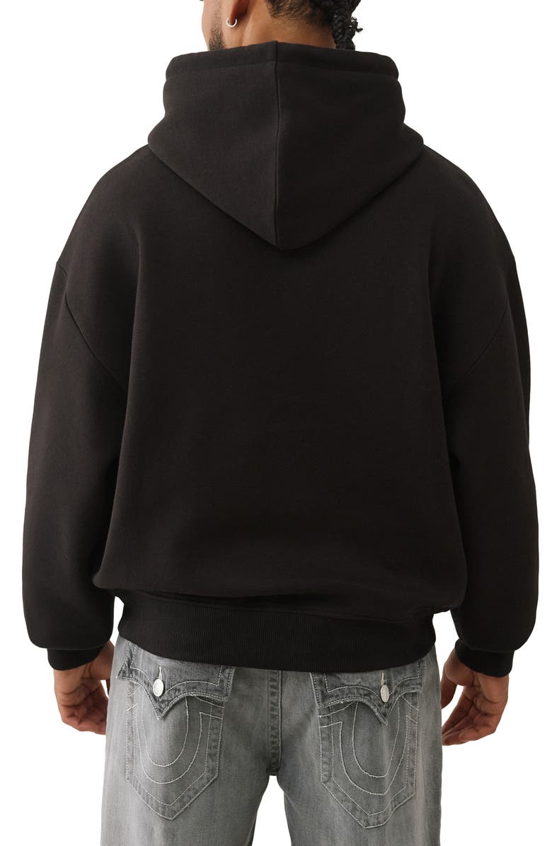 True Religion Number One Cotton Graphic T-Shirt, Alternate, color, Jet Black