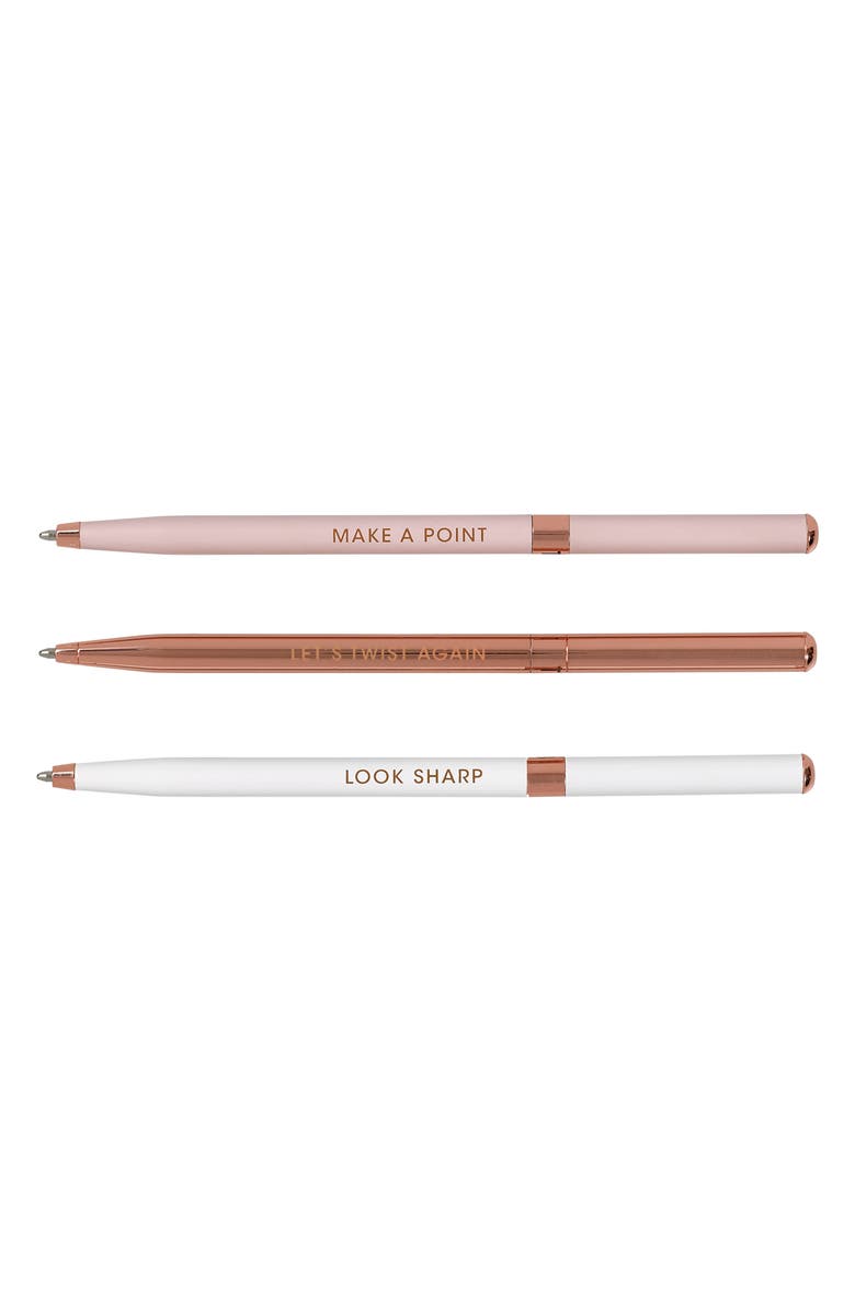 Ted Baker London Set of 3 Ballpoint Pens, Alternate, color,
