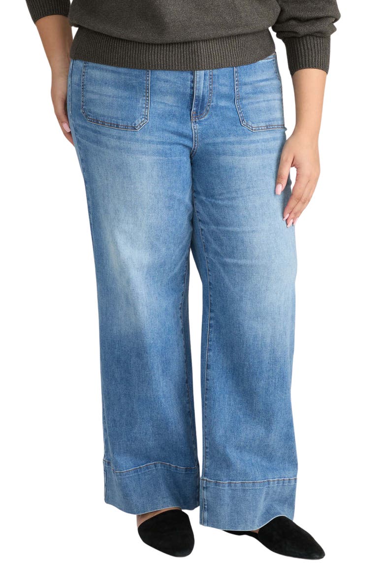 Claudia Wide Leg Jeans, Main, color, BLUE BAYOU