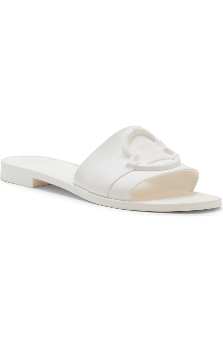 Moncler Mon Slide Sandal, Main, color, Gardenia