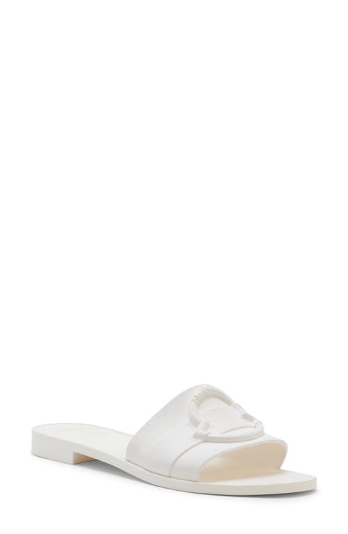 Shop Moncler Mon Slide Sandal In Gardenia