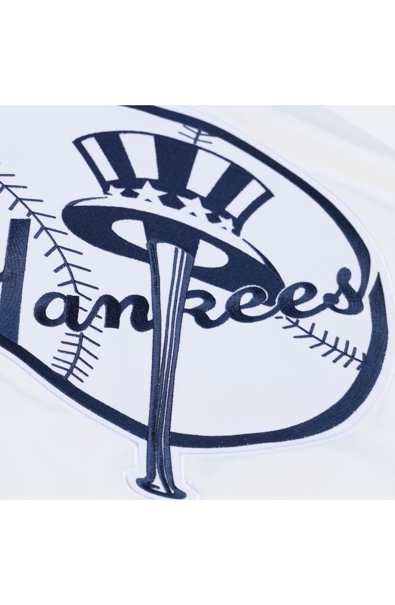 Mitchell & Ness Men's Mitchell & Ness White New York Yankees Cooperstown Collection Arctic Lightweight Satin Full-Snap Jacket, Alternate, color, White