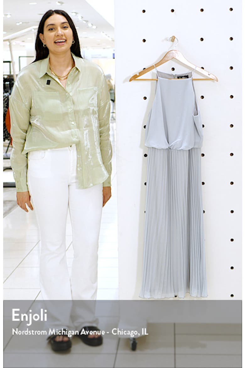Sleeveless Pleated Midi Dress video