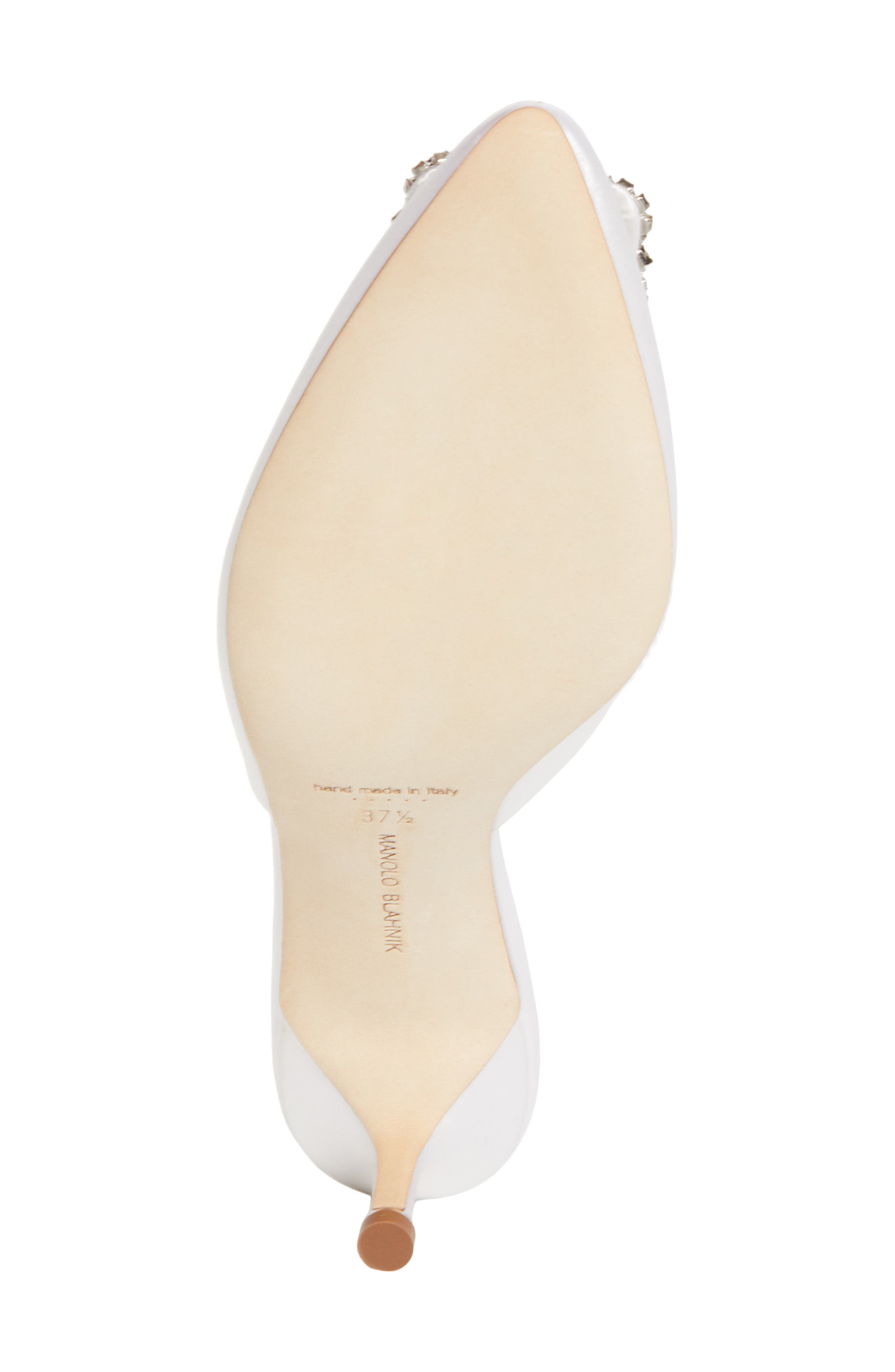 Manolo Blahnik Hangisimu Mule Pump, Alternate, color, White