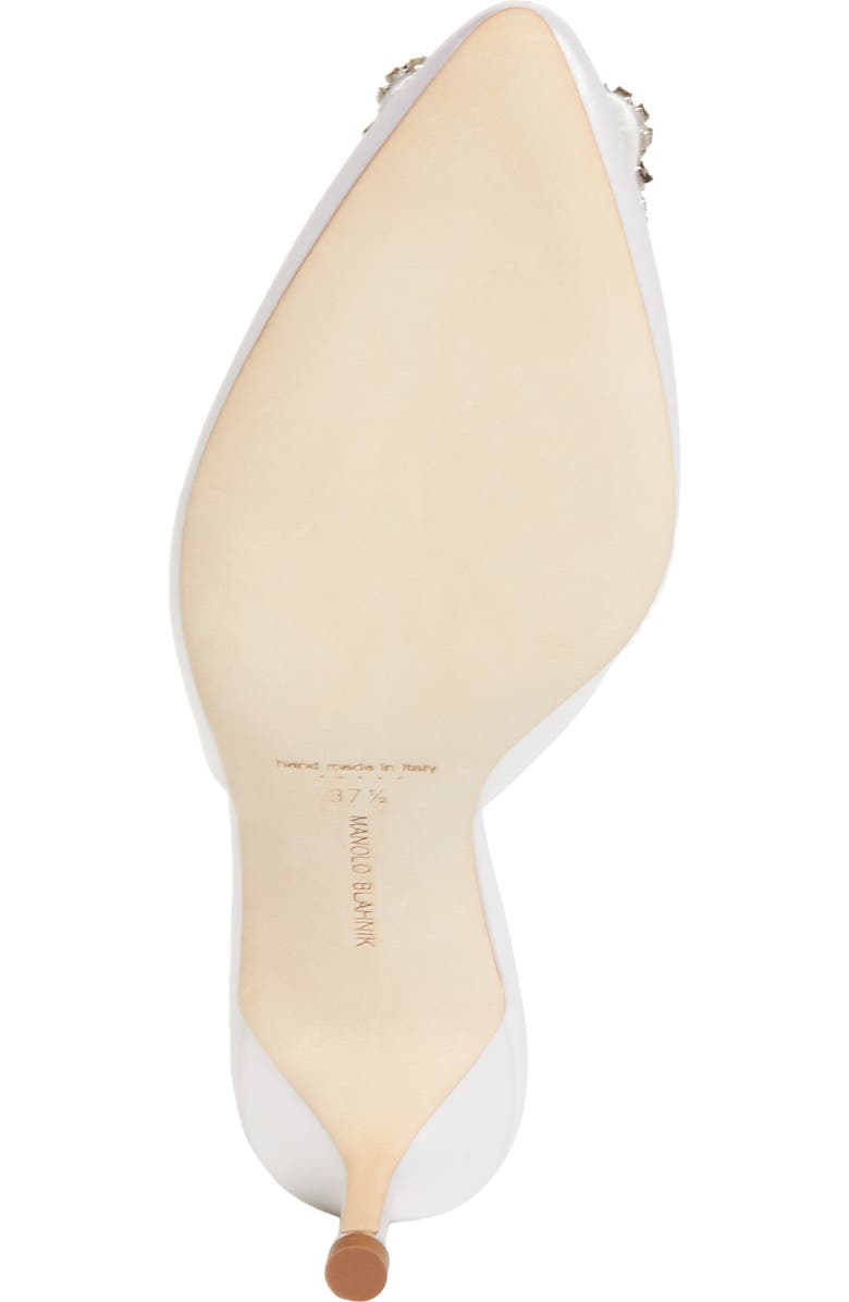 Manolo Blahnik Hangisimu Mule Pump, Alternate, color, White