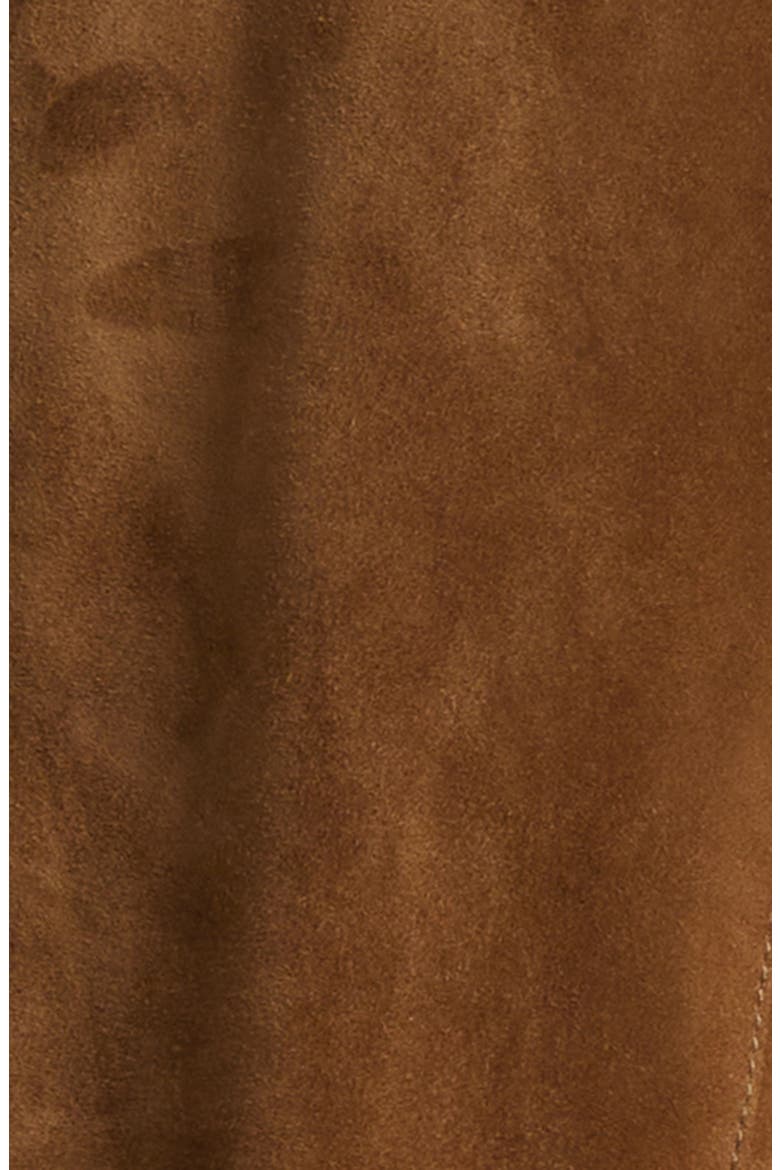 Suede Military Jacket, Alternate, color, TEAK