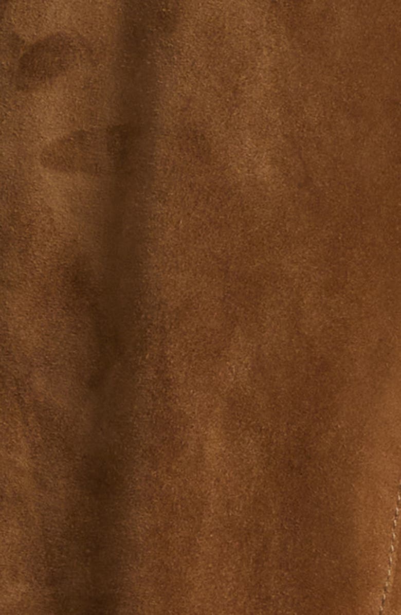 TOM FORD Suede Military Jacket, Alternate, color, Teak