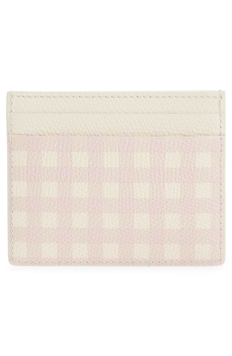 Valentino Garavani VLOGO Signature Le Chat De la Maison Leather Card Case, Alternate, color, Ivory/ Multi
