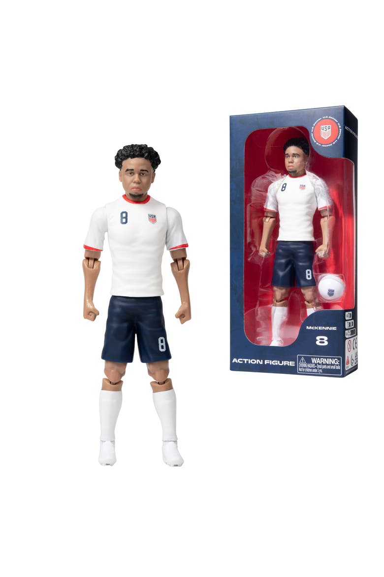 SOCKERS USMNT Weston McKennie 8" Collectible Soccer Action Figure, Main, color, White