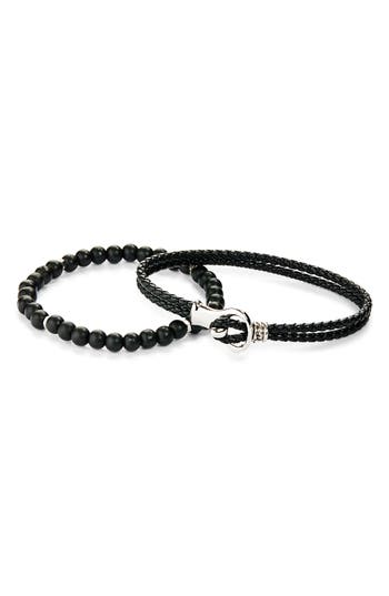 Area Stars 2-pack Assorted Bracelets In Black