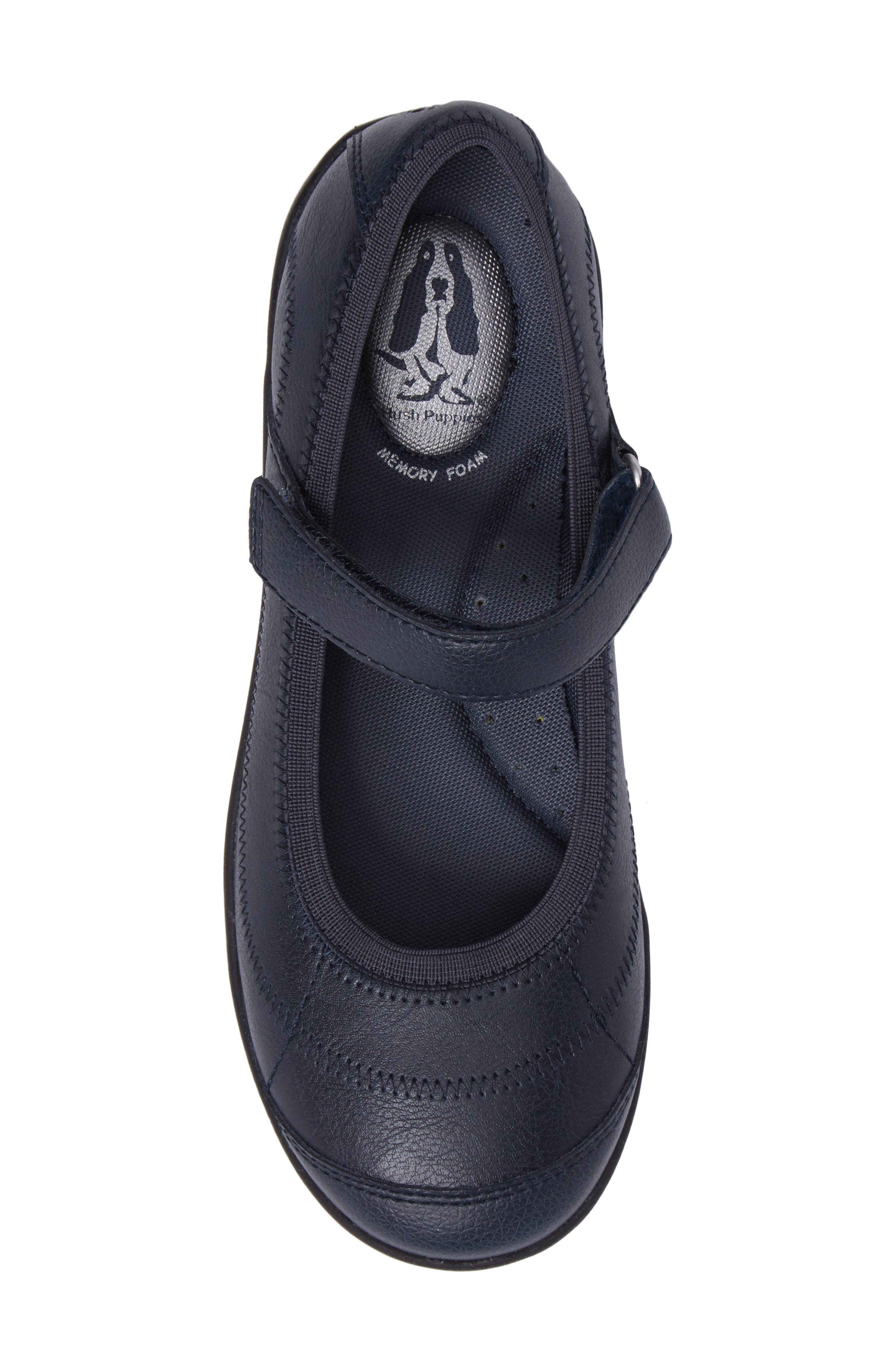 Reese Mary Jane Flat, Alternate, color, NAVY LEATHER