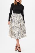 Trina Turk Aurelia A-Line Midi Skirt