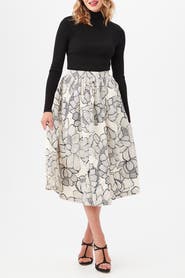 Trina Turk Aurelia A-Line Midi Skirt