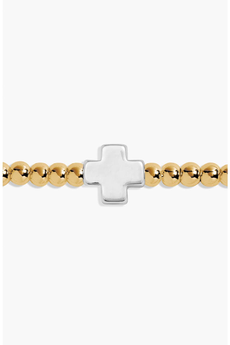 Faith A Little 'Faith, Hope, Courage' Bracelet In In Silver And Gold-Tone Plating, Alternate, color, Metallic Silver