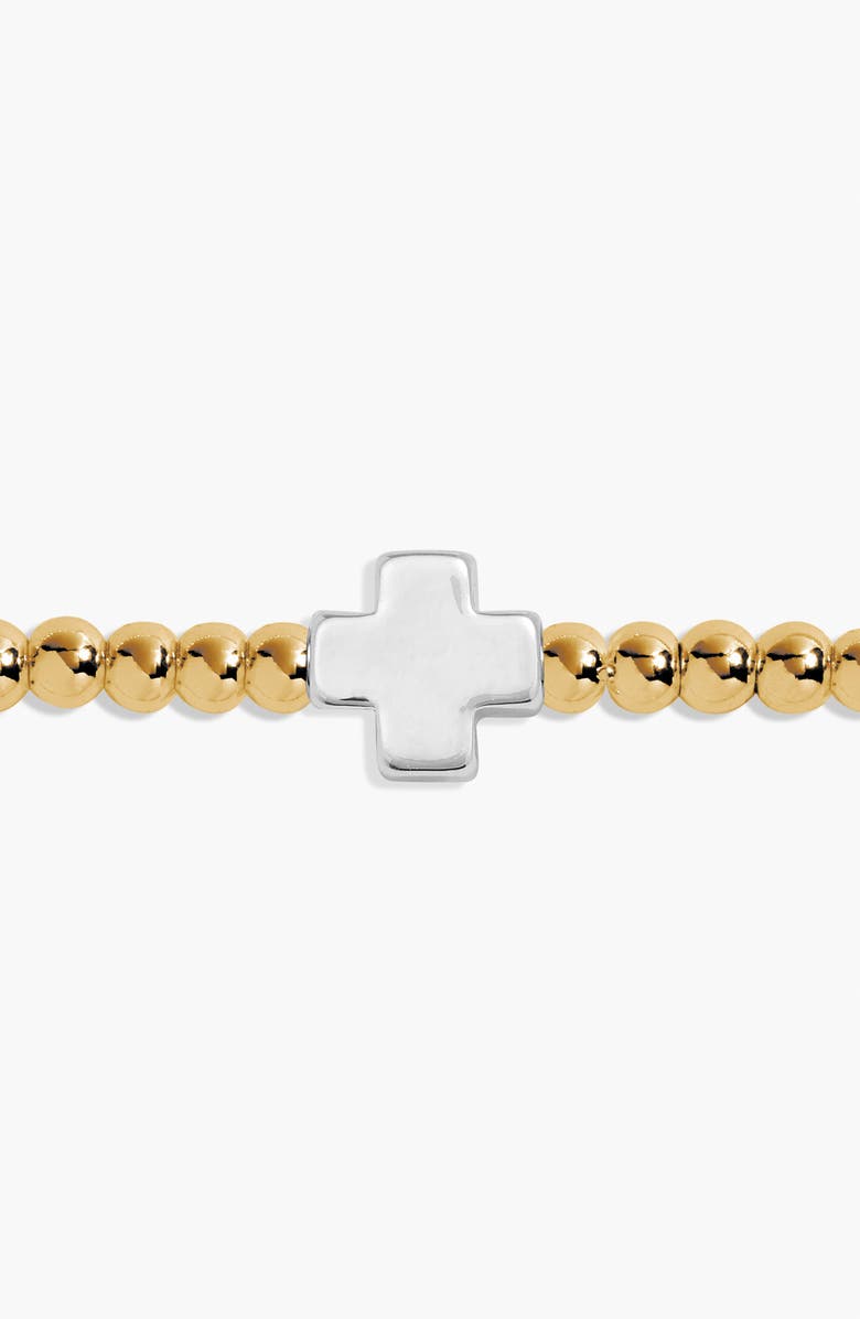 A Littles & Co Faith A Little 'Faith, Hope, Courage' Bracelet In In Silver And Gold-Tone Plating, Alternate, color, Metallic Silver
