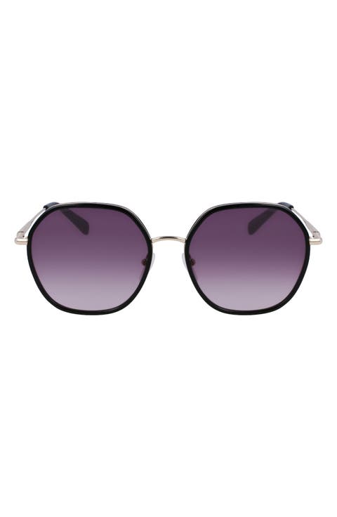 Roseau 58mm Gradient Rectangular Sunglasses