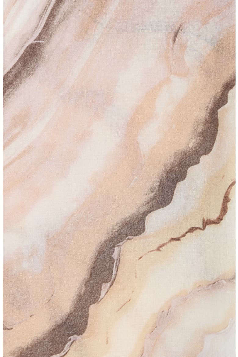 Copenhagen Marble Wave Oblong Scarf, Alternate, color, IVORY NEUTRAL