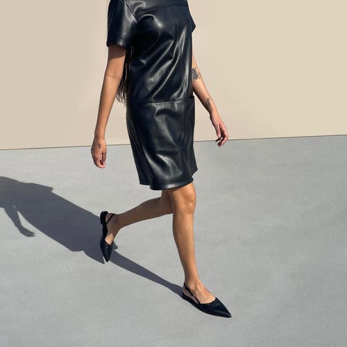 Neil J. Rodgers Hannah Flat In Black Nappa