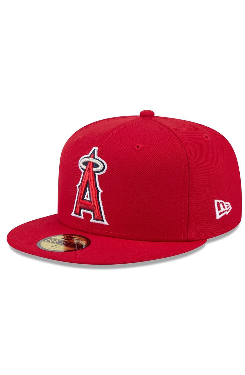 New Era Men's New Era Red Los Angeles Angels 2025 Jackie Robinson Day 59FIFTY Fitted Hat, Alternate, color, Red