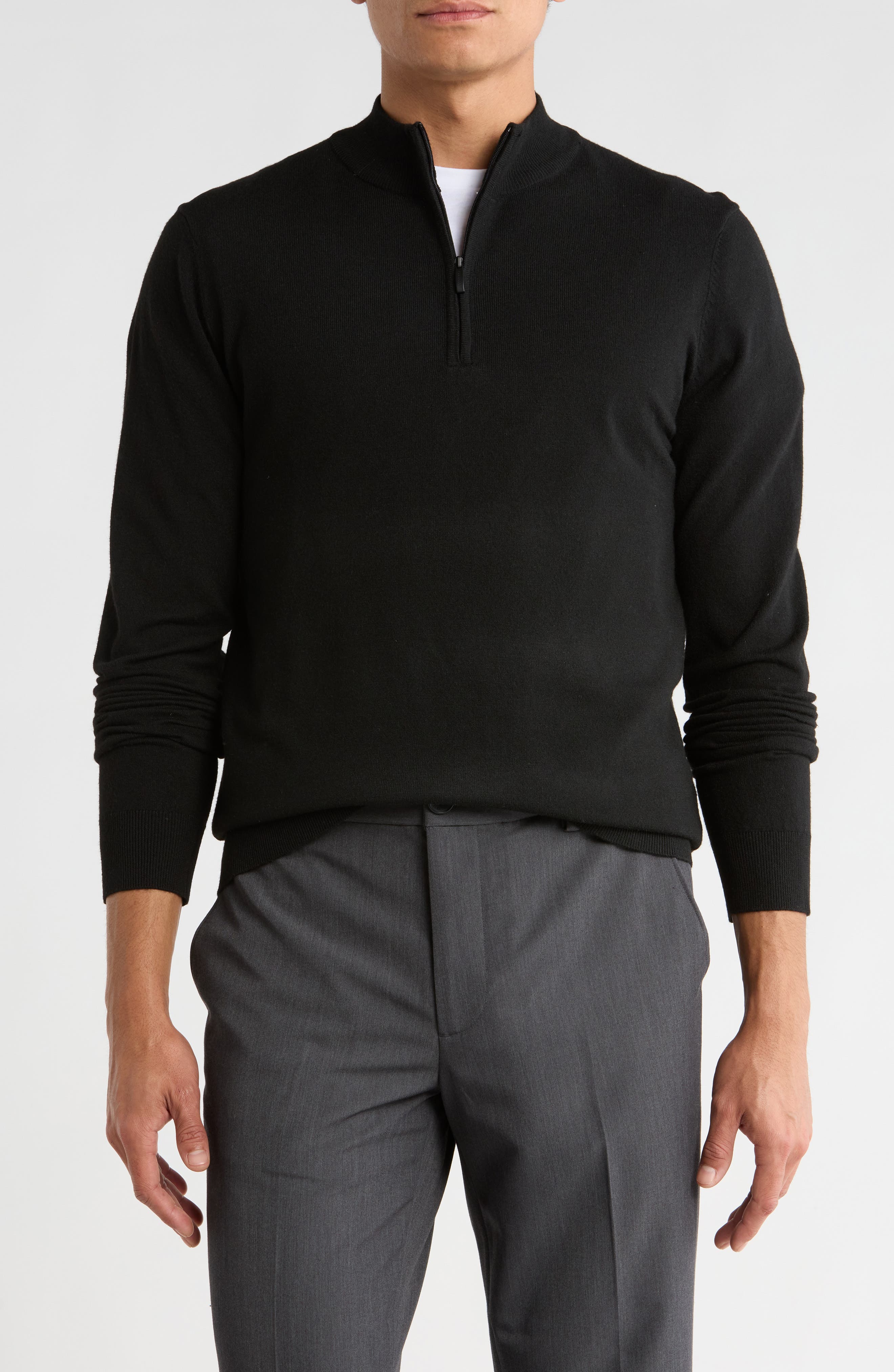 Robert Barakett Daniel Half Zip Pullover Sweater