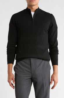 Robert Barakett Daniel Half Zip Pullover Sweater