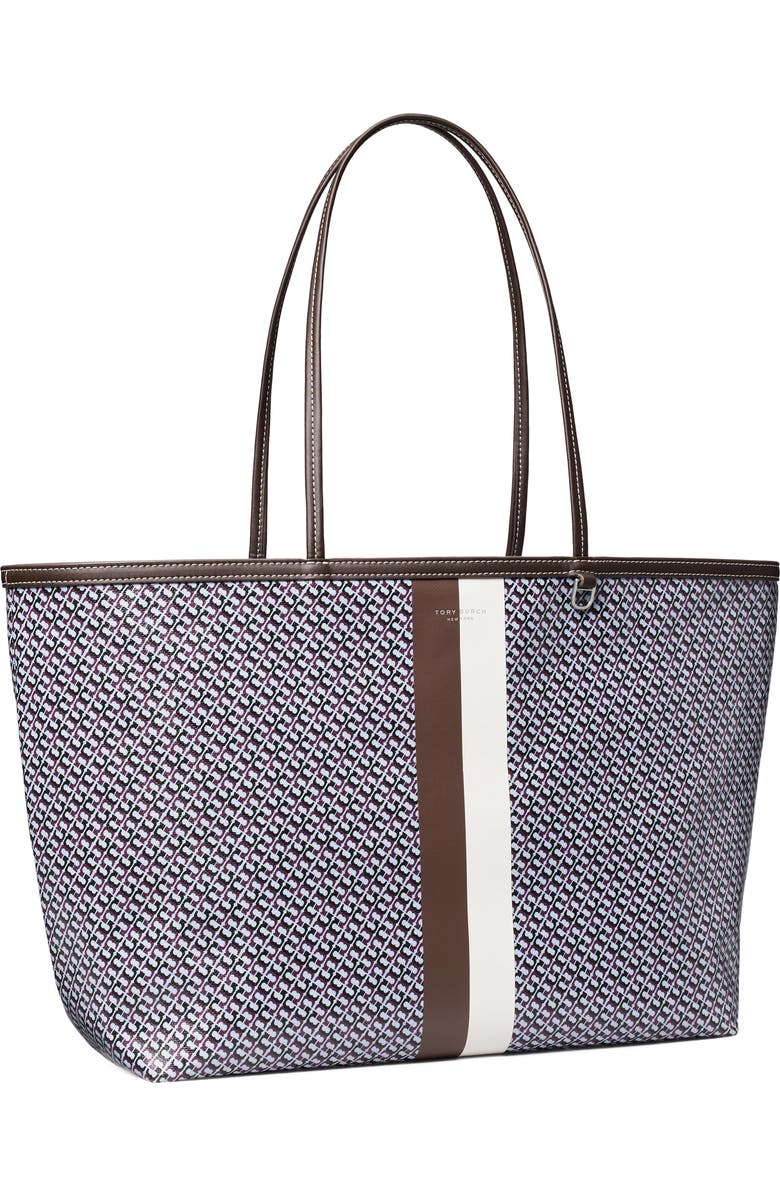 Tory Burch The Racer Tote, Alternate, color, Blue Printed