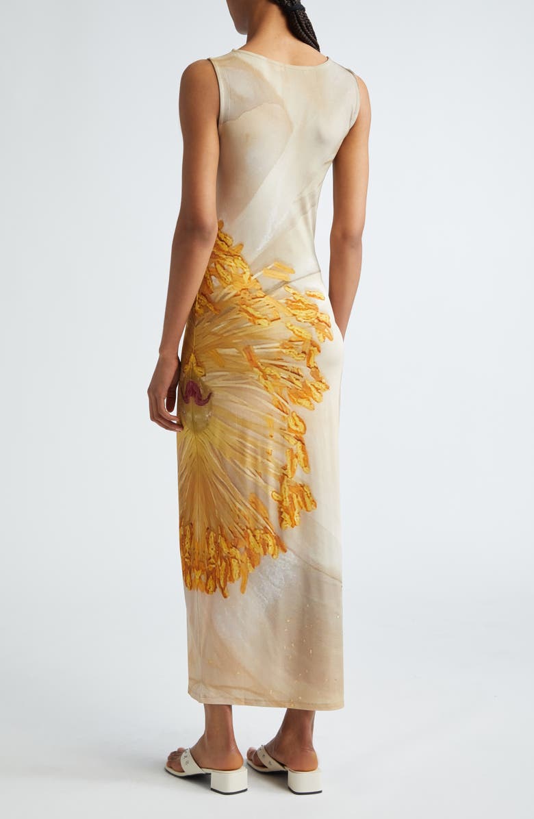 Paloma Wool Fortunata Flower Print Semisheer Sleeveless Dress, Alternate, color, 