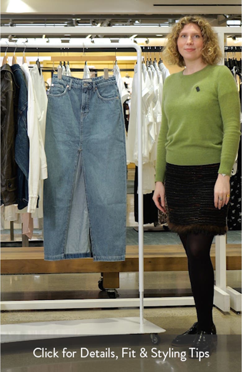 Nothing Better Denim Maxi Skirt, sales video thumbnail