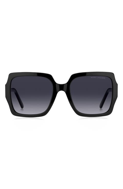 55mm Gradient Square Sunglasses