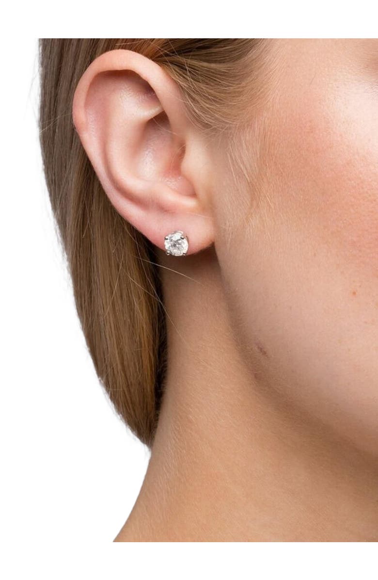 Bliss Diamond Platinum 2 Ct T.W. Certified Lab Grown Diamond Studs Screw Backs, Alternate, color, 