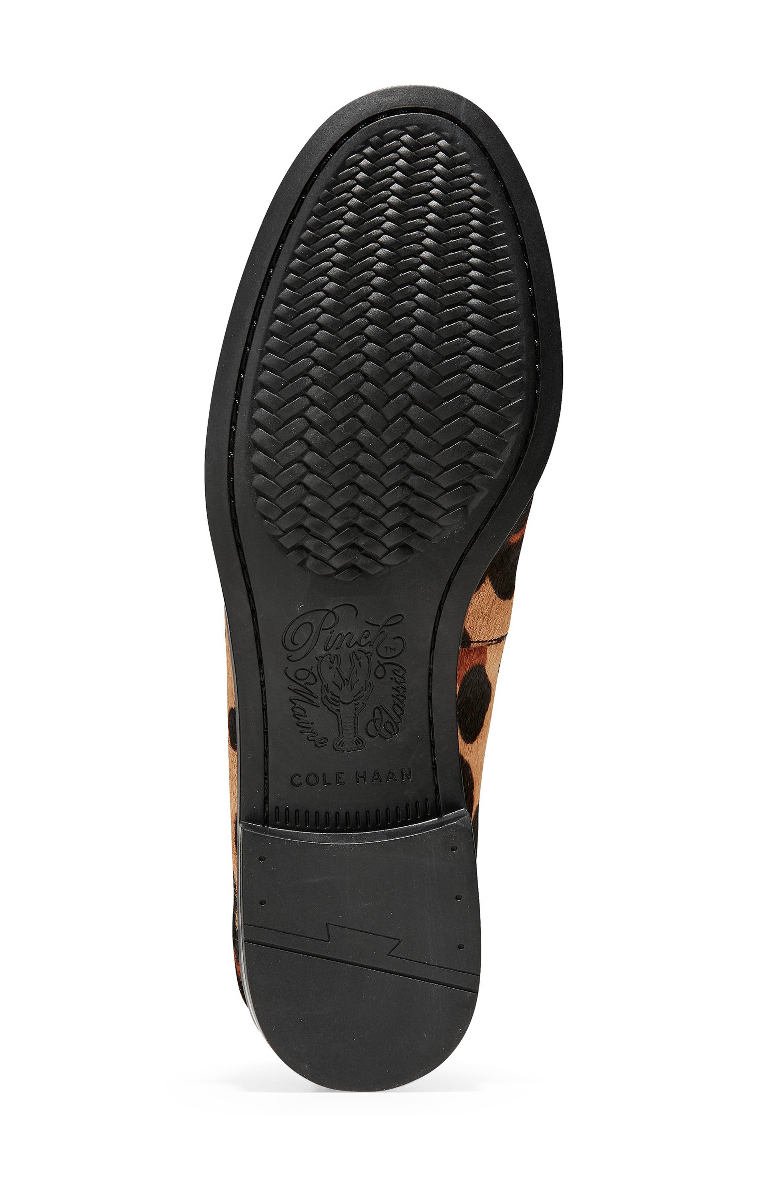 Pinch Tassel Genuine Calf Hair Loafer, Alternate, color, JAGUAR/ BLACK CALF HAIR