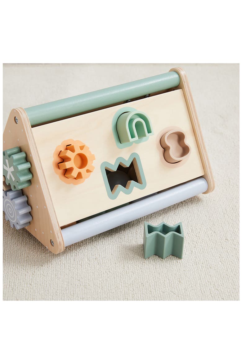 Tiny Triangle Wooden Activity Board, Alternate, color, NATURAL WOOD