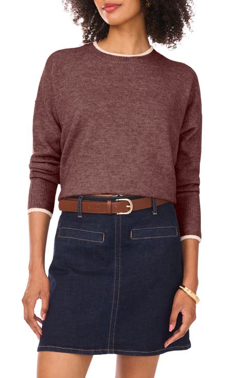 Tipped Crewneck Sweater (Regular & Petite)