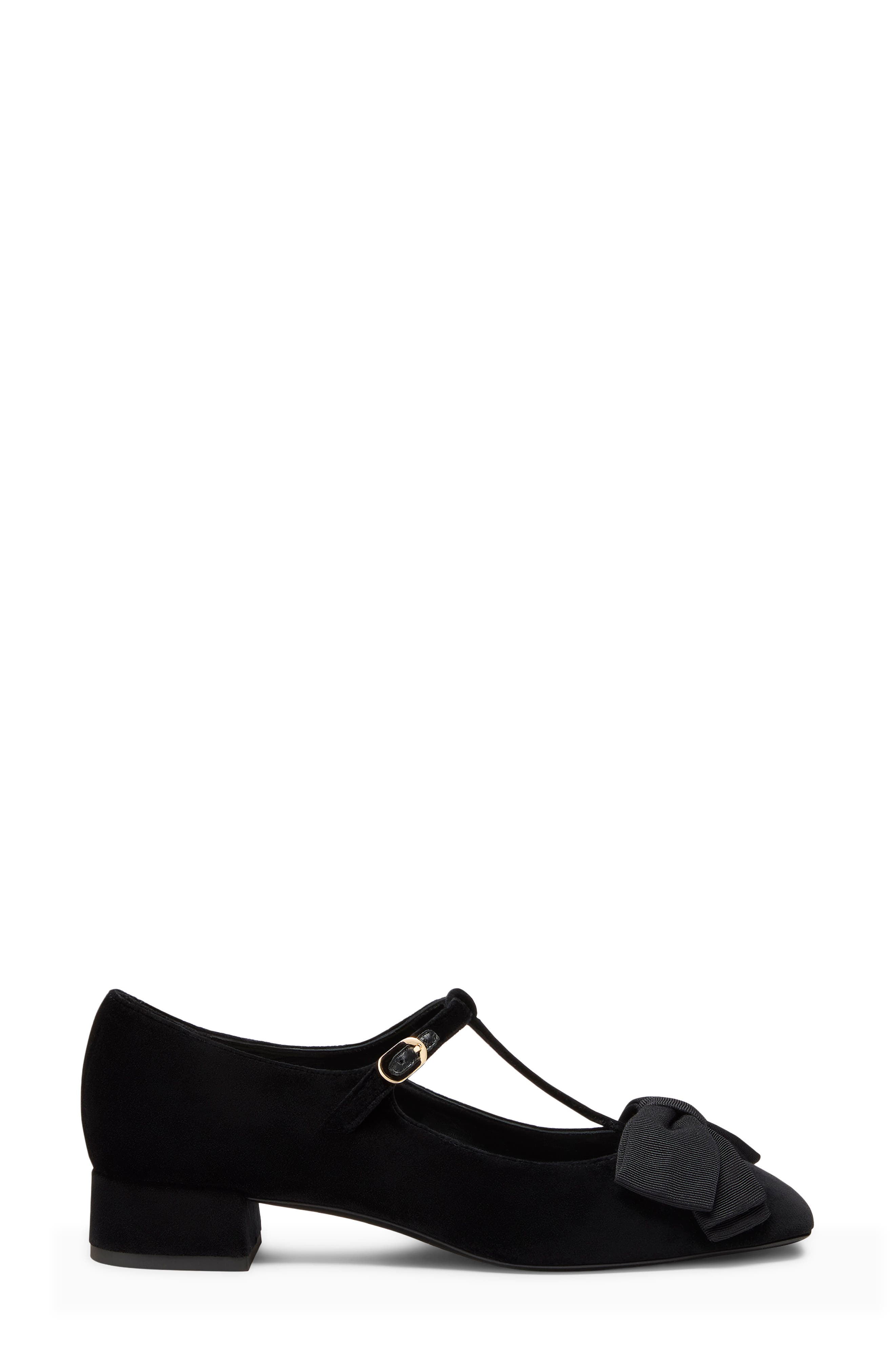 Ariella T-Strap Pump, Alternate, color, BLACK