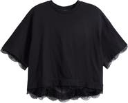 AllSaints Nia Lace Trim T-Shirt