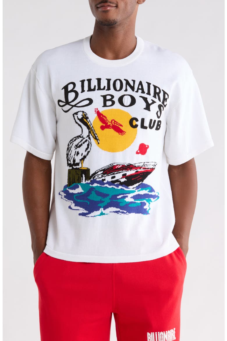 BB Pelican Cotton Graphic T-Shirt, Main, color, WHITE