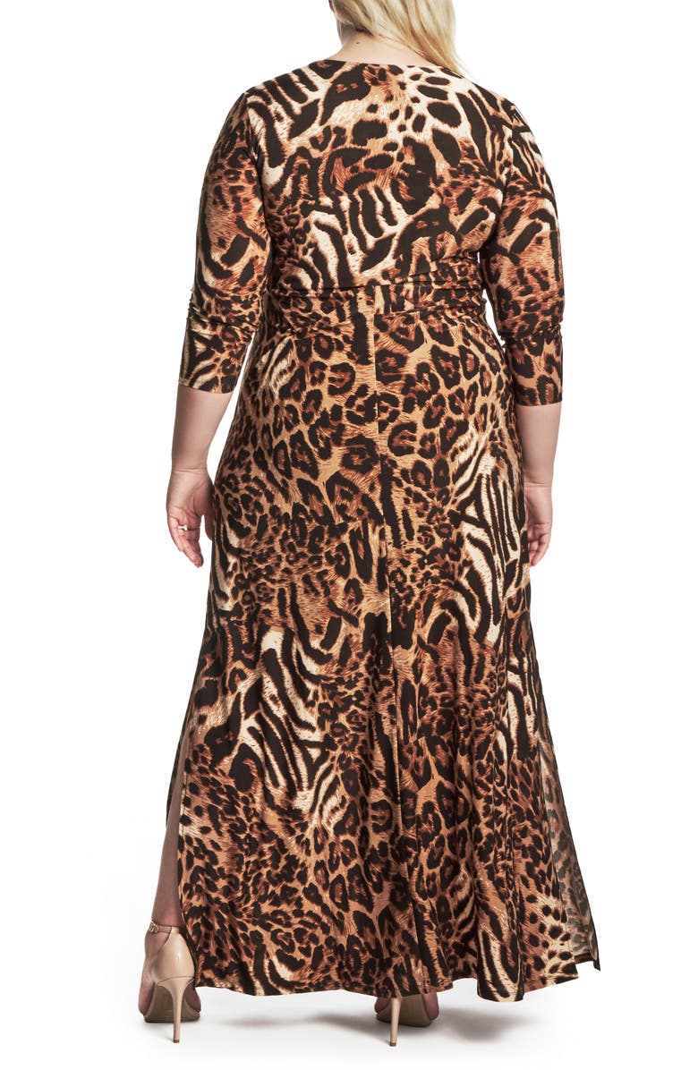 Coldesina Cairo Animal Print Maxi Dress, Alternate, color,
