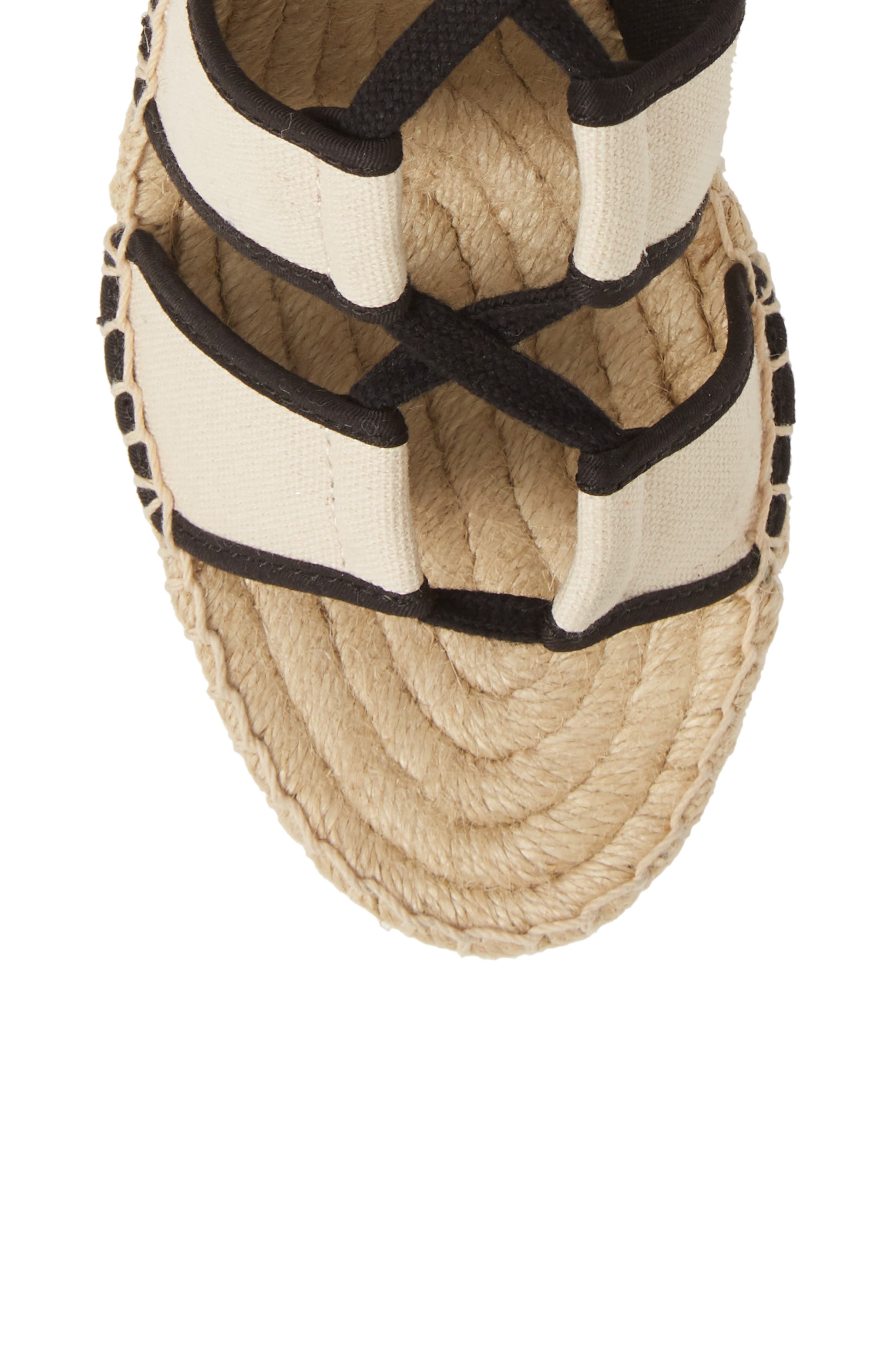 Tory Burch Ankle Tie Wedge Espadrille, Alternate, color, 