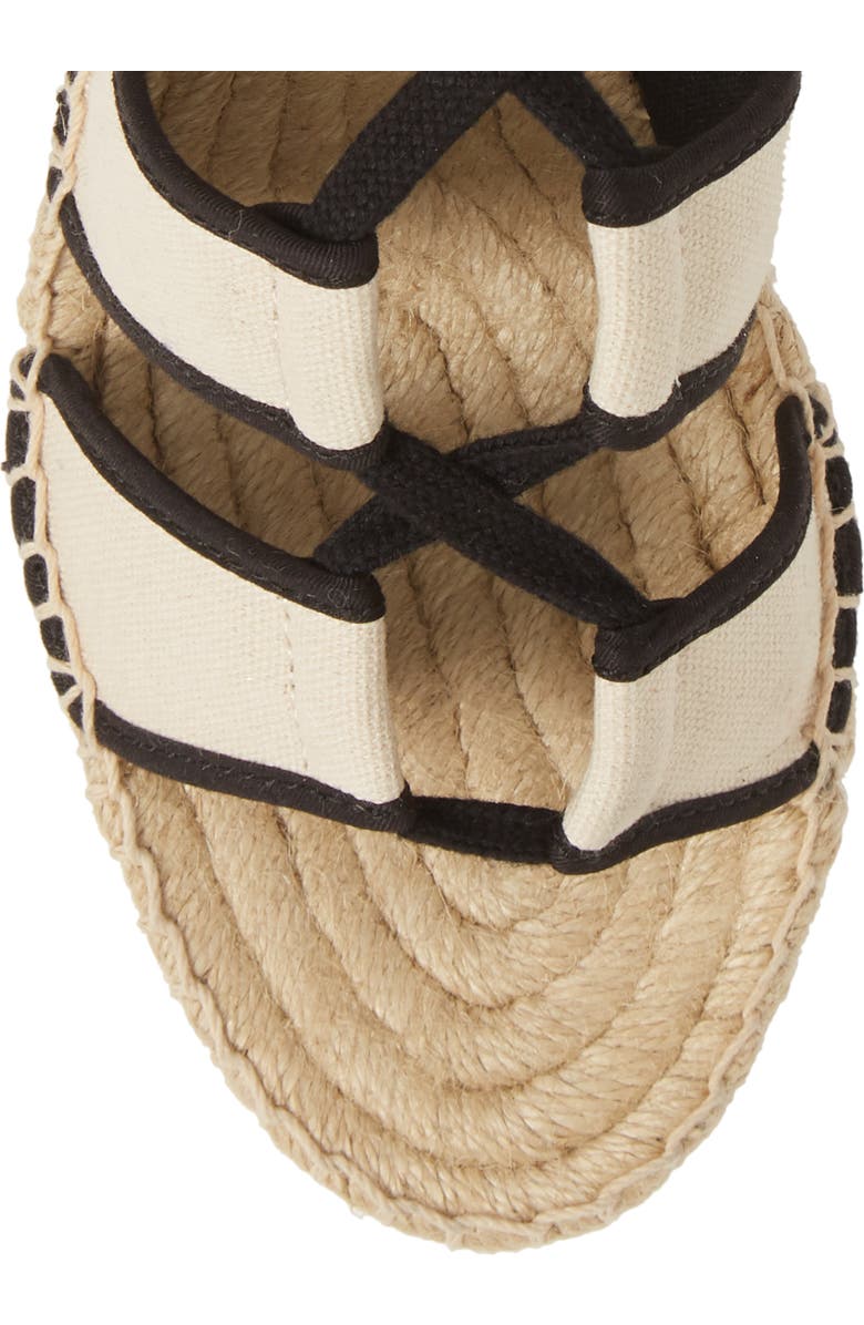 Tory Burch Ankle Tie Wedge Espadrille, Alternate, color,