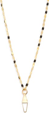 LANA 14K Gold 3D Kite Pendant Necklace