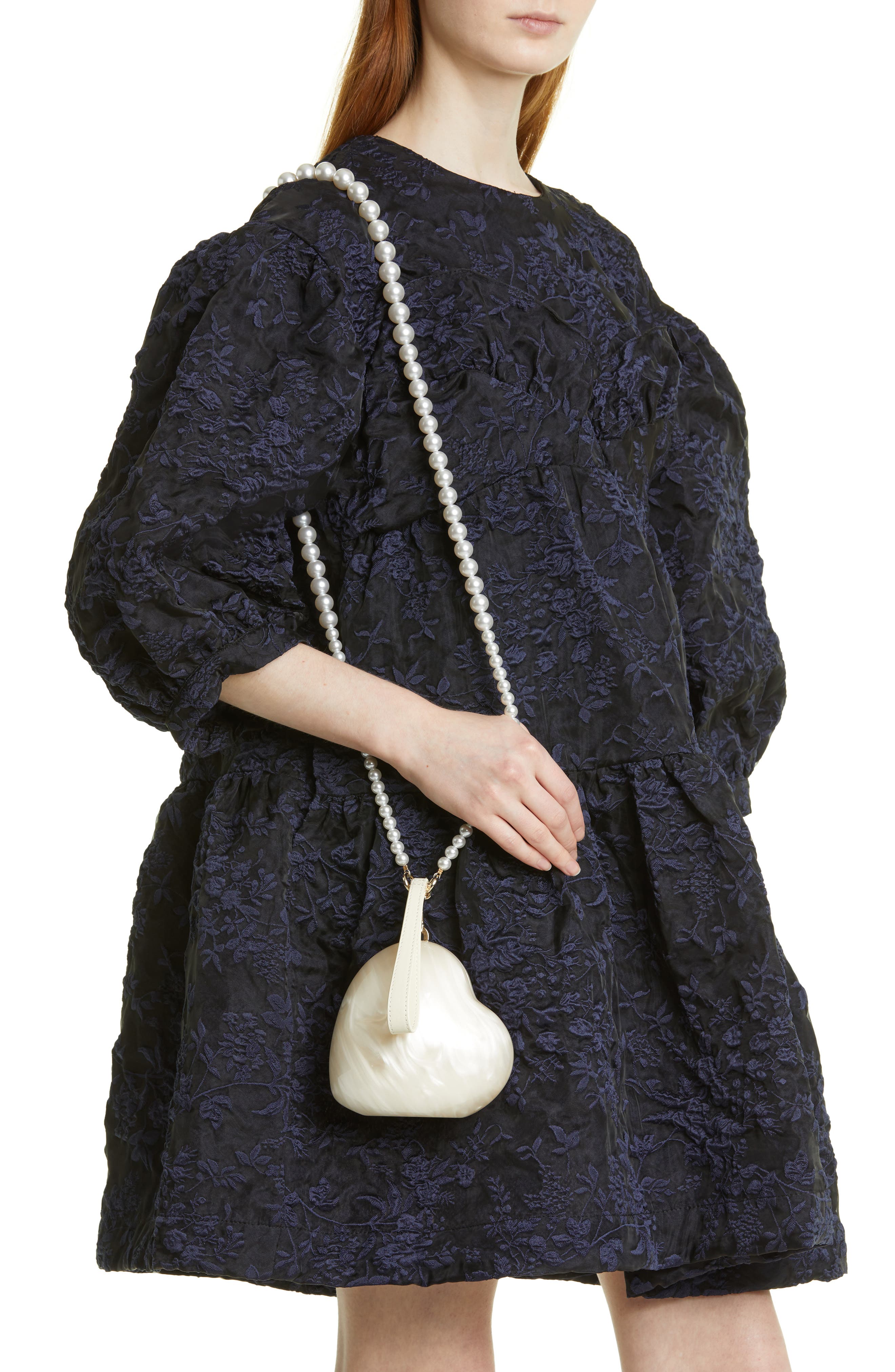 Simone Rocha Micro Heart Perspex Acrylic Minaudière, Alternate, color, 