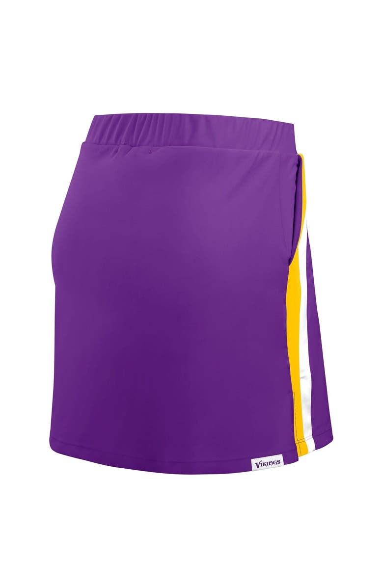 WEAR by Erin Andrews Women's WEAR by Erin Andrews Purple Minnesota Vikings Stripe Skort, Alternate, color, Purple