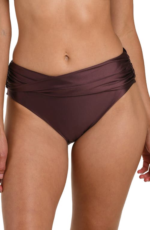 La Blanca Earth Twisted Bikini Bottoms In Brown